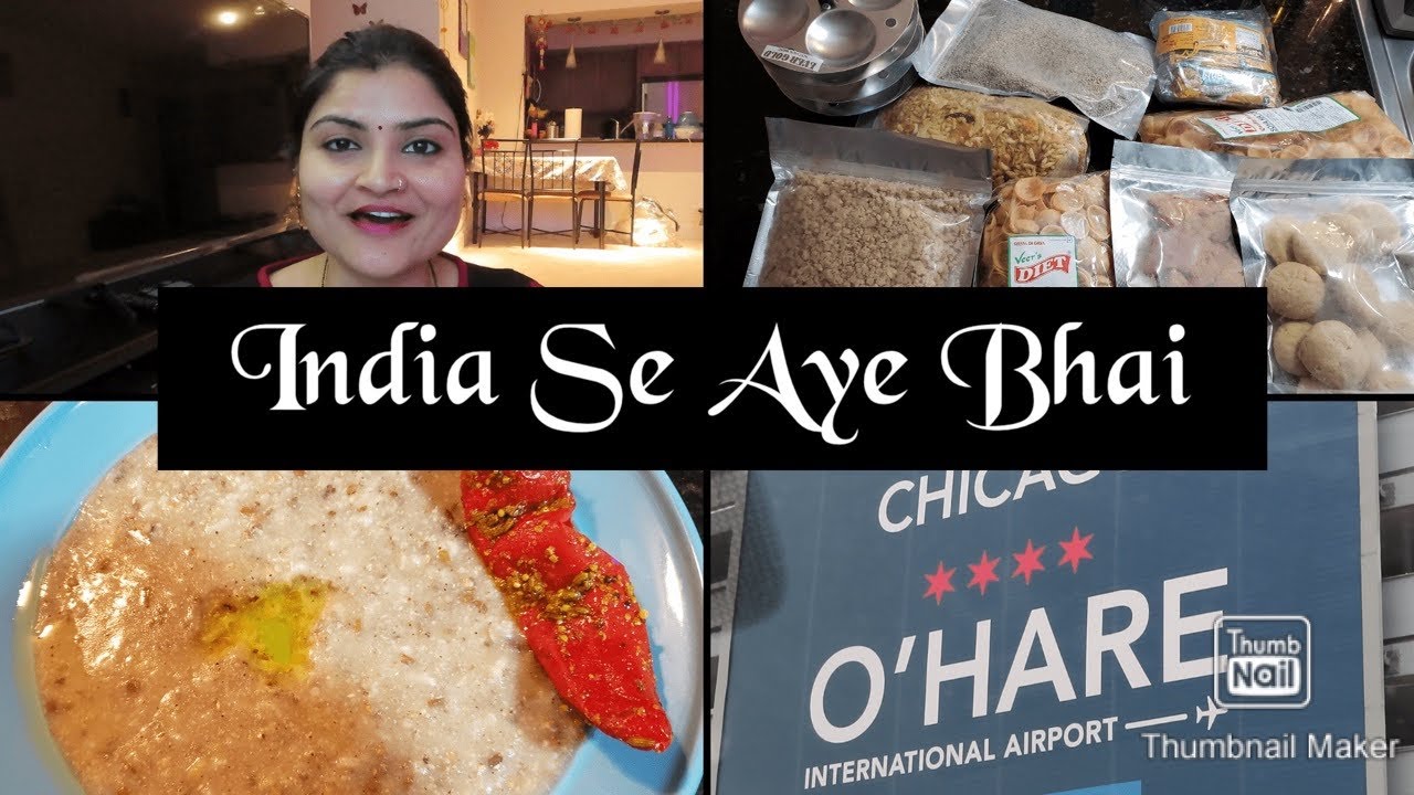 India Se Bhai Aya Chicago~ Mummy ne kya bheja hai? Super Excited Weekend Vlog~Indians in Chicago