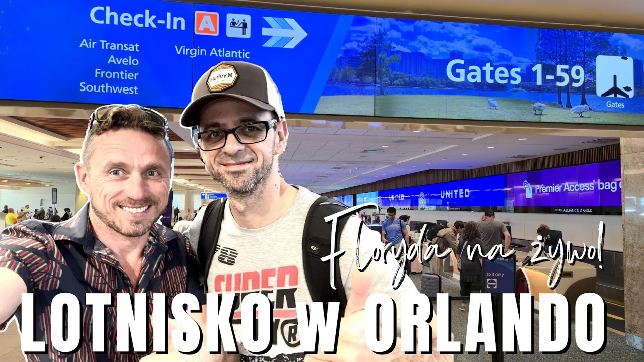LOTNISKO w Orlando - NA ŻYWO! Floryda Live!