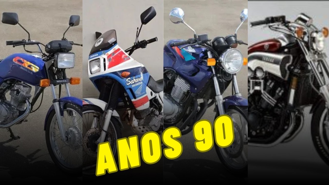 CONFIRA AS PRINCIPAIS MOTOS QUE MARCARAM OS ANOS 90