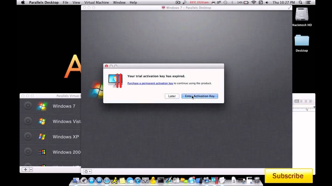 Mac OS X: Parallels 7 Free (Bypass Activation)
