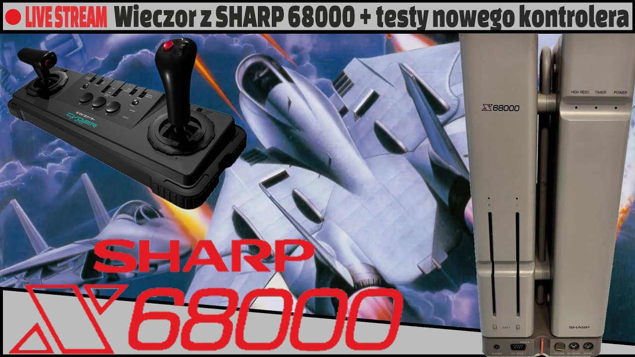 LIVE - Wieczór z SHARP X68000 + testy nowego kontrolera 🔥🔥🔥#retro #x68000 #retrogaming