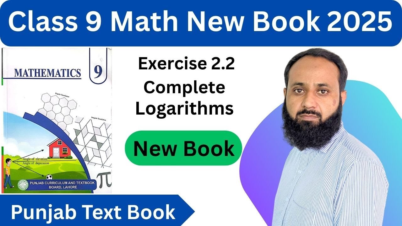 New Math Book 2025 | 9th Class Exercise 2.2 Solved | Class 9 Math Full Explanation
