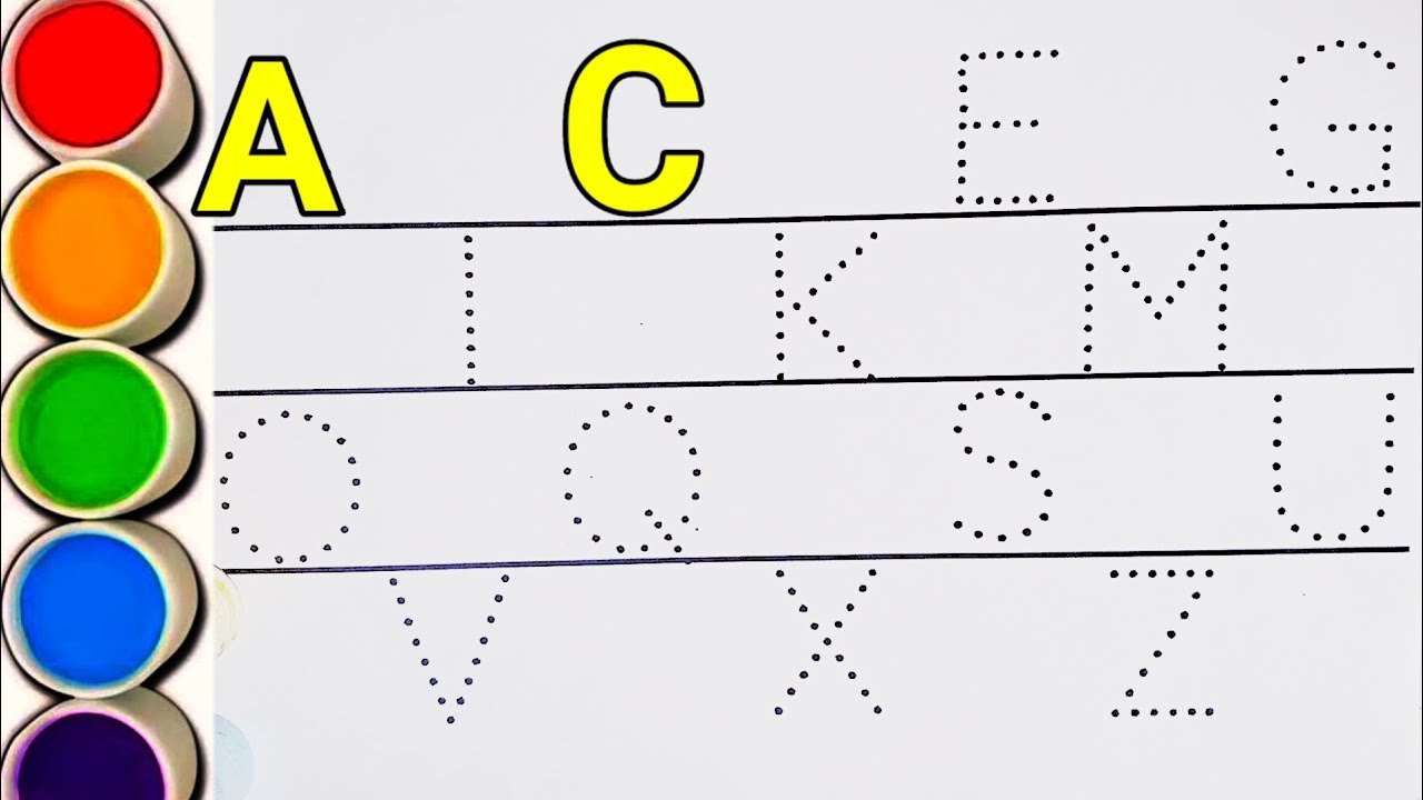 ABC Tracing for Kids | Learn to Write Alphabet A–Z | Preschool Learning Video#abc #abclearning