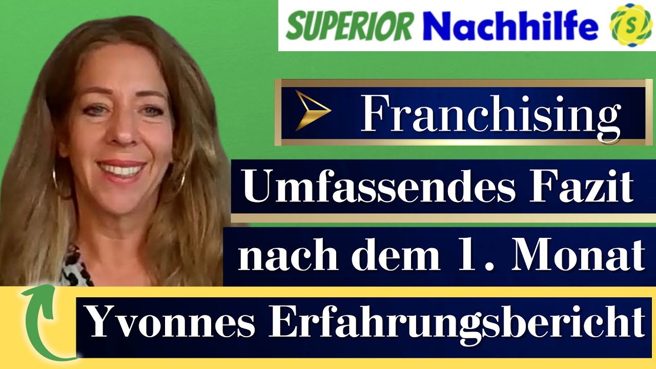 Franchisenehmerin Yvonne berichtet von ihrer Franchising Erfahrung mit Superior Nachhilfe