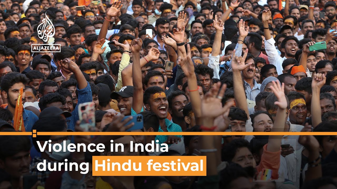 Violence between Hindus and Muslims during Indian festival | Al Jazeera Newsfeed