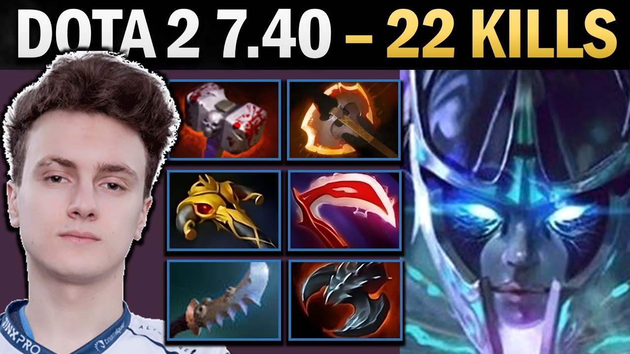 Phantom Assassin Pro Carry with 22 Kills and Satanic - Dota 2 Gameplay