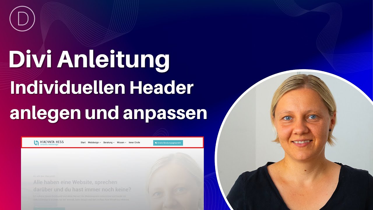 Divi Theme • Header einrichten mit Divi Theme Builder • Für mehr Individualität und Professionalität