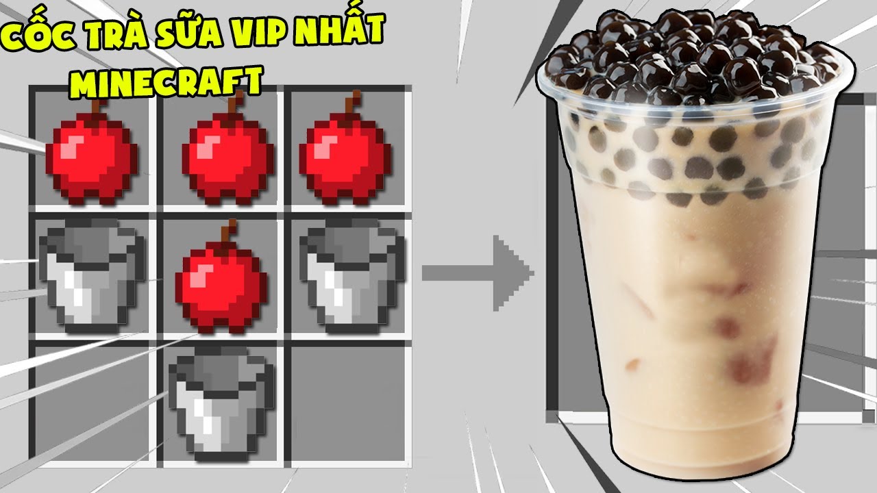 Minecraft, Nhưng Noob Sở Hữu Cốc Trà Sữa Vip Nhất! T Gaming Uống Trà Sữa Và Trở Nên Siêu Mạnh ??