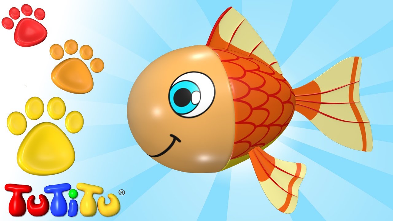 TuTiTu Animais 🐠 Peixe 🌻 Brincando e Aprendendo com Brinquedos 😍