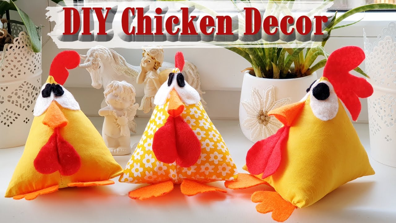 Пасхальный декор курицы своими руками 🐣 с бесплатной выкройкой