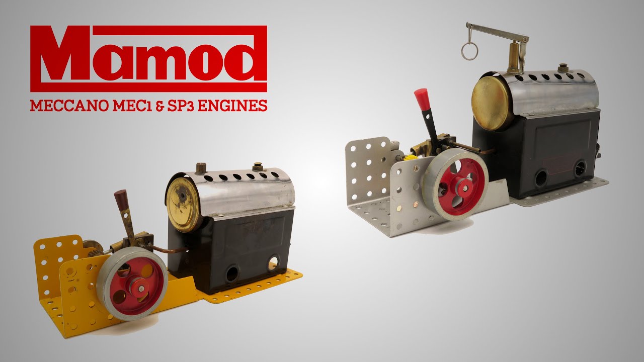 Mamod MEC1 & SP3 Meccano Engines Gearing Demonstration