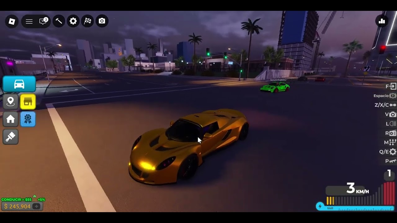 carreritas con mi amigo en driving empire