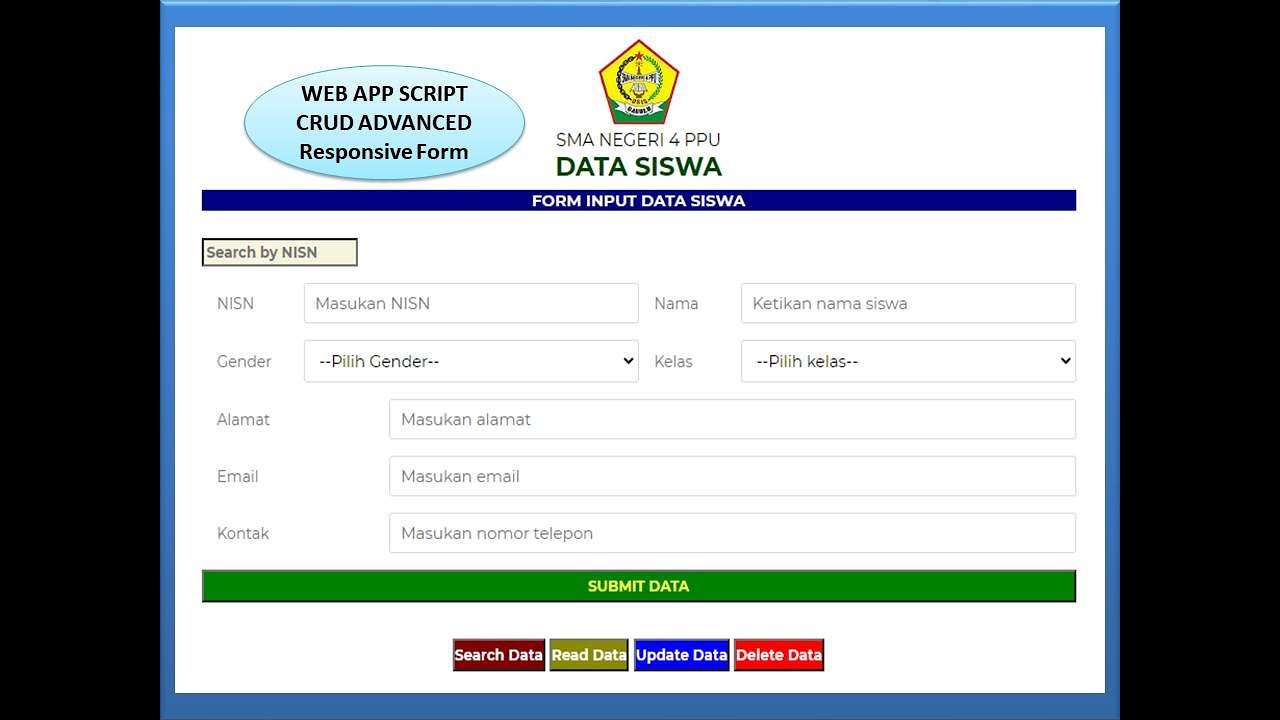 Web App Google Sheets | CRUD V1