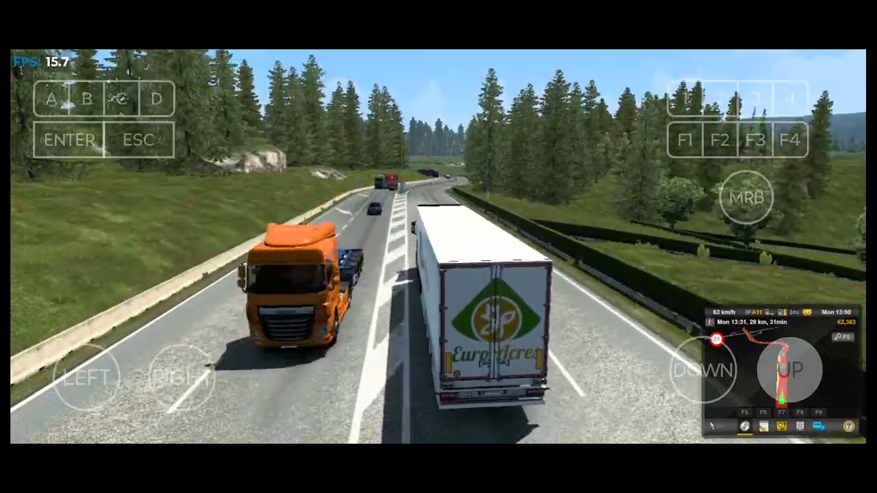 Euro Truck Simulator 2 Android Gameplay
