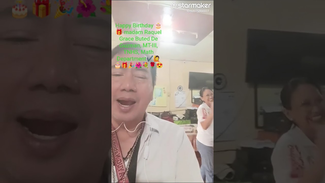 Happy Birthday madam Raquel Grace Buted De Guzman, MT-III, Tayug National High School Math Dept.🎂🎁
