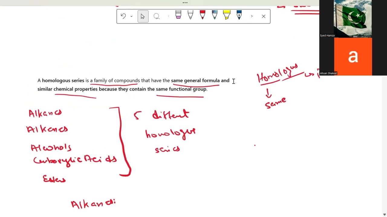 FREE SESSION O LEVEL CHEMISTRY 5070 - Organic Chemistry By Sir Hamza