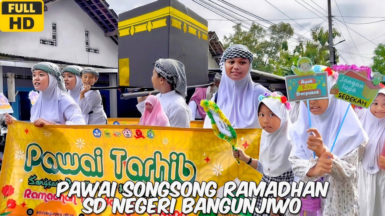 Pawai Tarhib Songsong Ramadhan 1447H SD Negeri Bangunjiwo