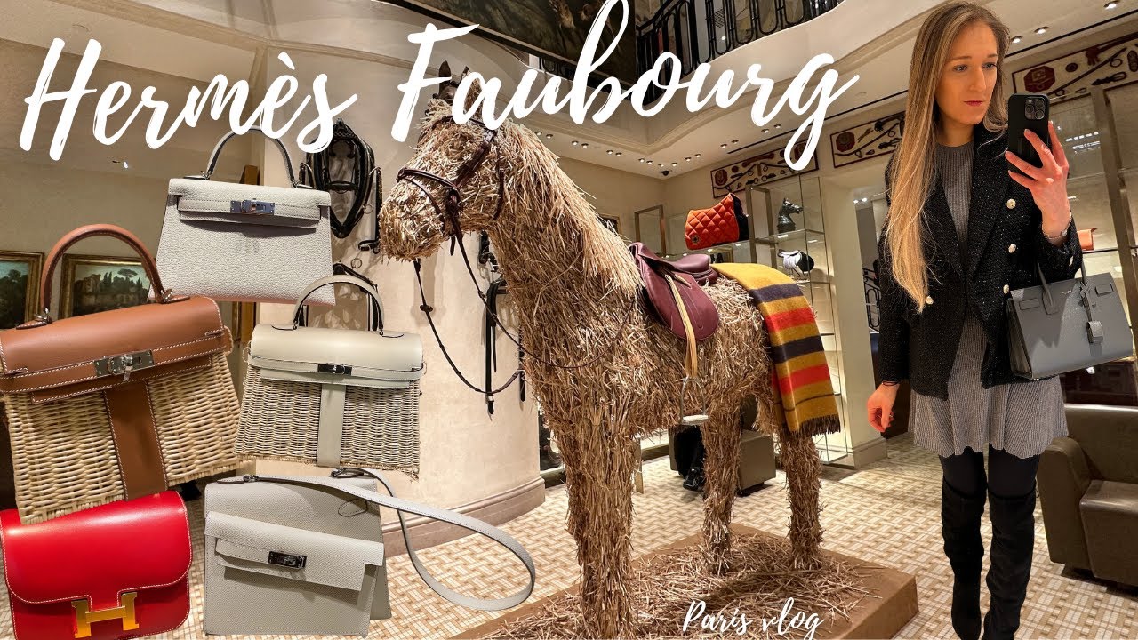 HERMÈS RUE FAUBOURG incl. prices, new bags, Mini Kelly, Picknick, Kelly Désordre | PARIS VLOG