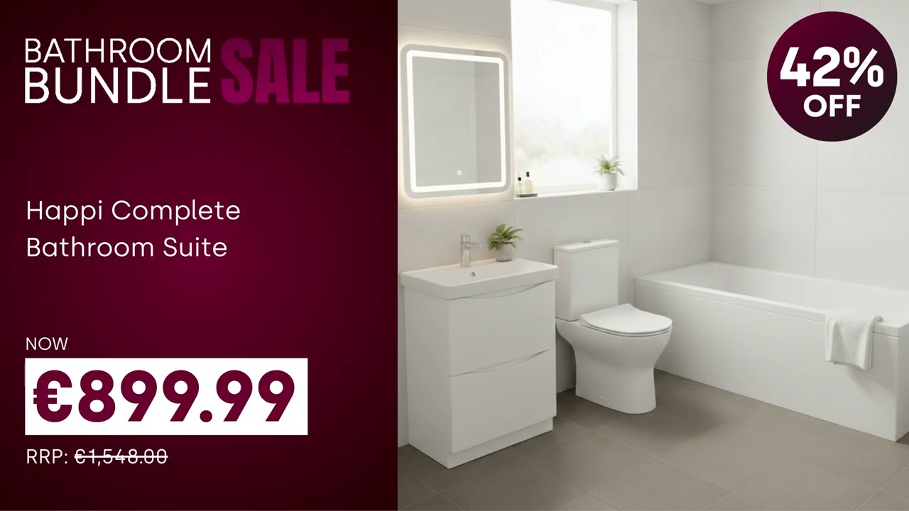 Bathroom Bundles Sale Ireland | Huge Savings on Complete Bathroom Suites | Bathshack