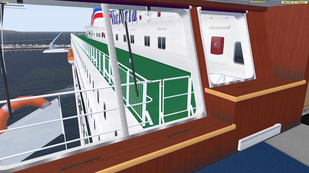 M/S Victoria 1 arrival Tallinn in Vehicle Simulator. Captains perspective