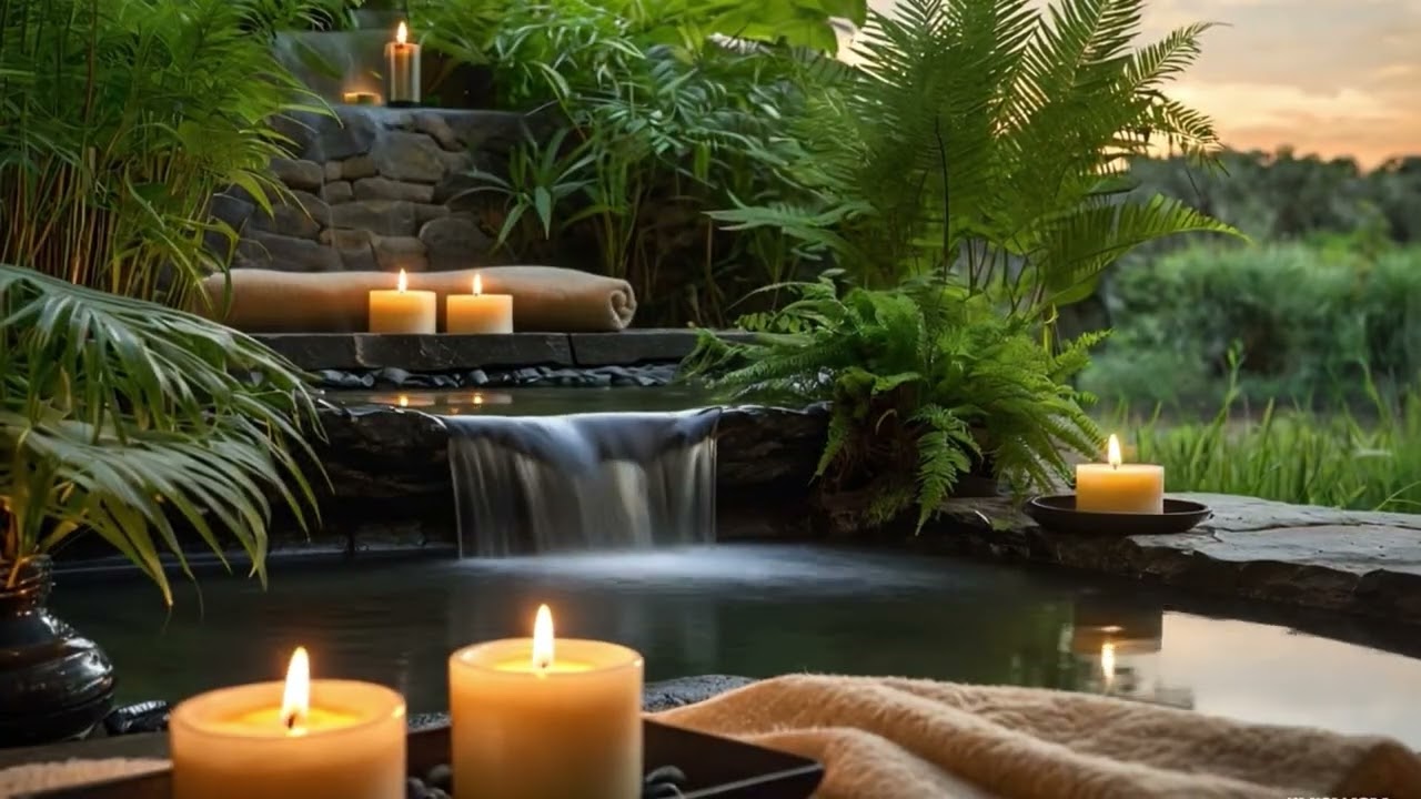 Spa Music Relaxation 🌼 Stress Relief Music, Insomnia Cure, Heal Stressed Mind, Water Magic