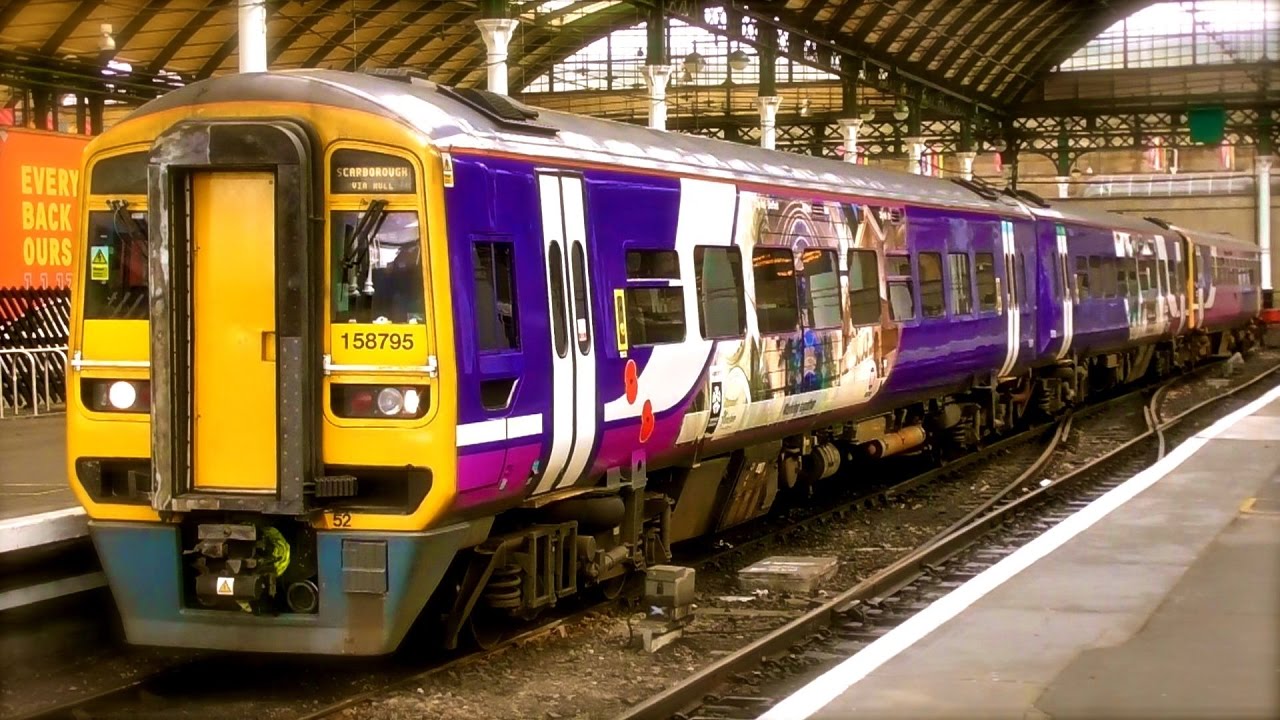 Northern 153363 + 158795 Combo At Hull Paragon For Scarborough