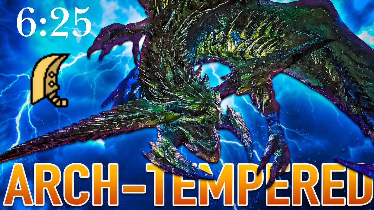 【MHWilds】Arch Tempered Rey Dau Great Sword Solo 6:25 (no rocks)