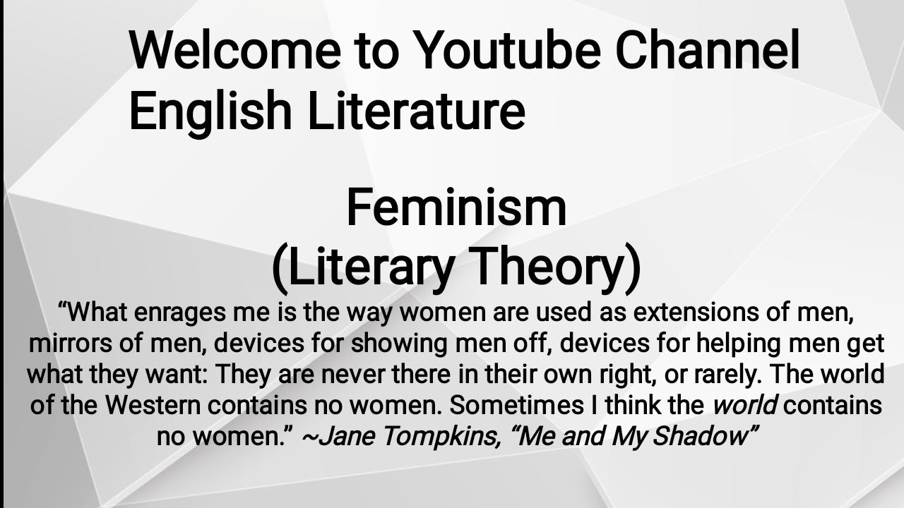 Feminism | Literary Theory | Detailed Explanation | Urdu/Hindi