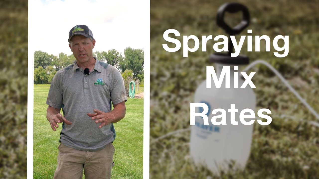 What are the Proper Mix Rates when Spraying?