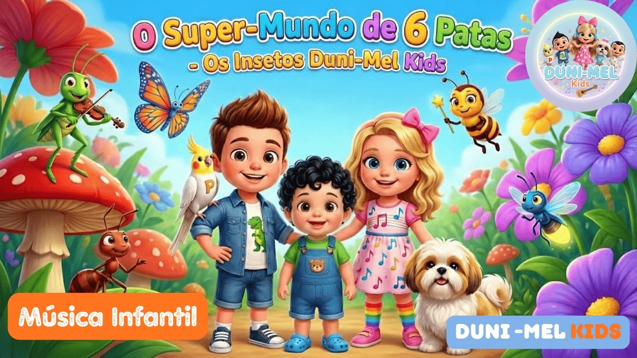 🐛🦋🐞 Os Insetos Duni-Mel Kids: O Super-Mundo de 6 Patas! 🎉