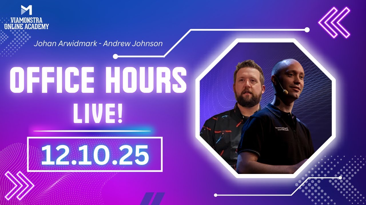 12/10/25 ViaMonstra Academy OFFICE HOURS | Updates and Q&A for anything about ConfigMgr, OSD, Intune