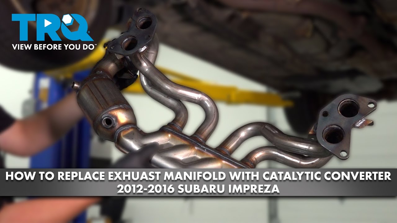 How to Replace Exhaust Manifold Catalytic Converter Assembly 2012-2016 Subaru Impreza