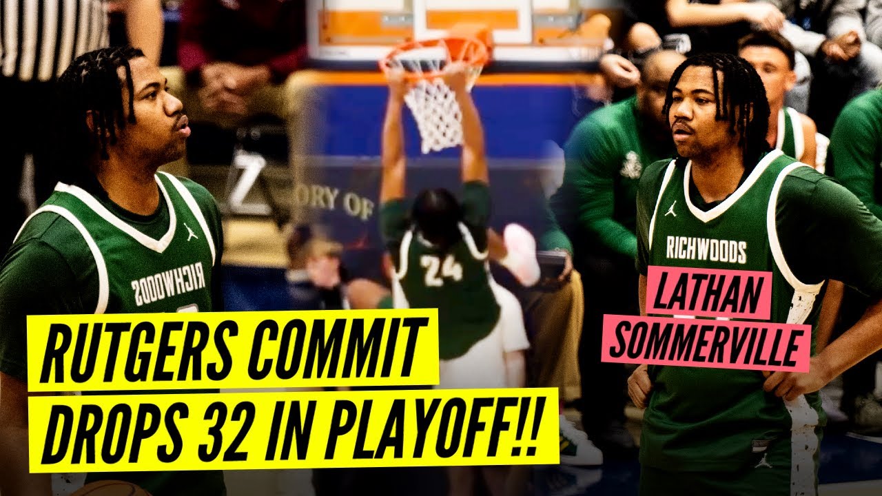 6'10 RUTGERS COMMIT DROPS 32 IN CRAZY PLAYOFF FINISH!! Richwoods vs. Kankakee!