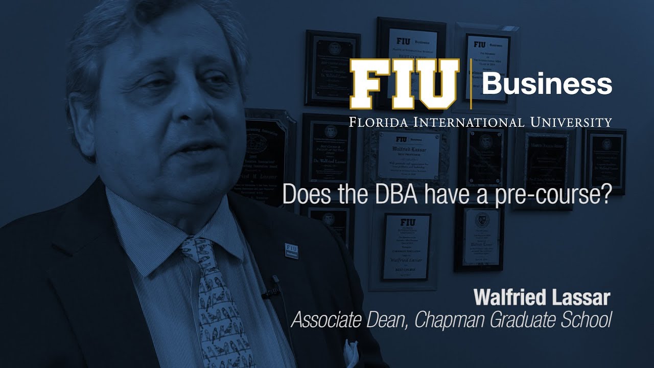Does the DBA have a pre-course?