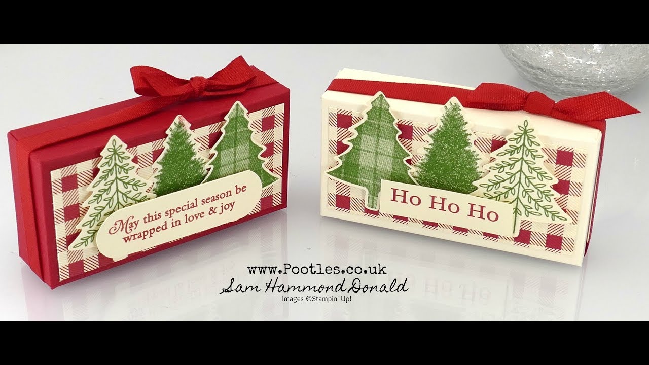 Stampin' Up! Toile Tidings Perfect Plaid Box Tutorial
