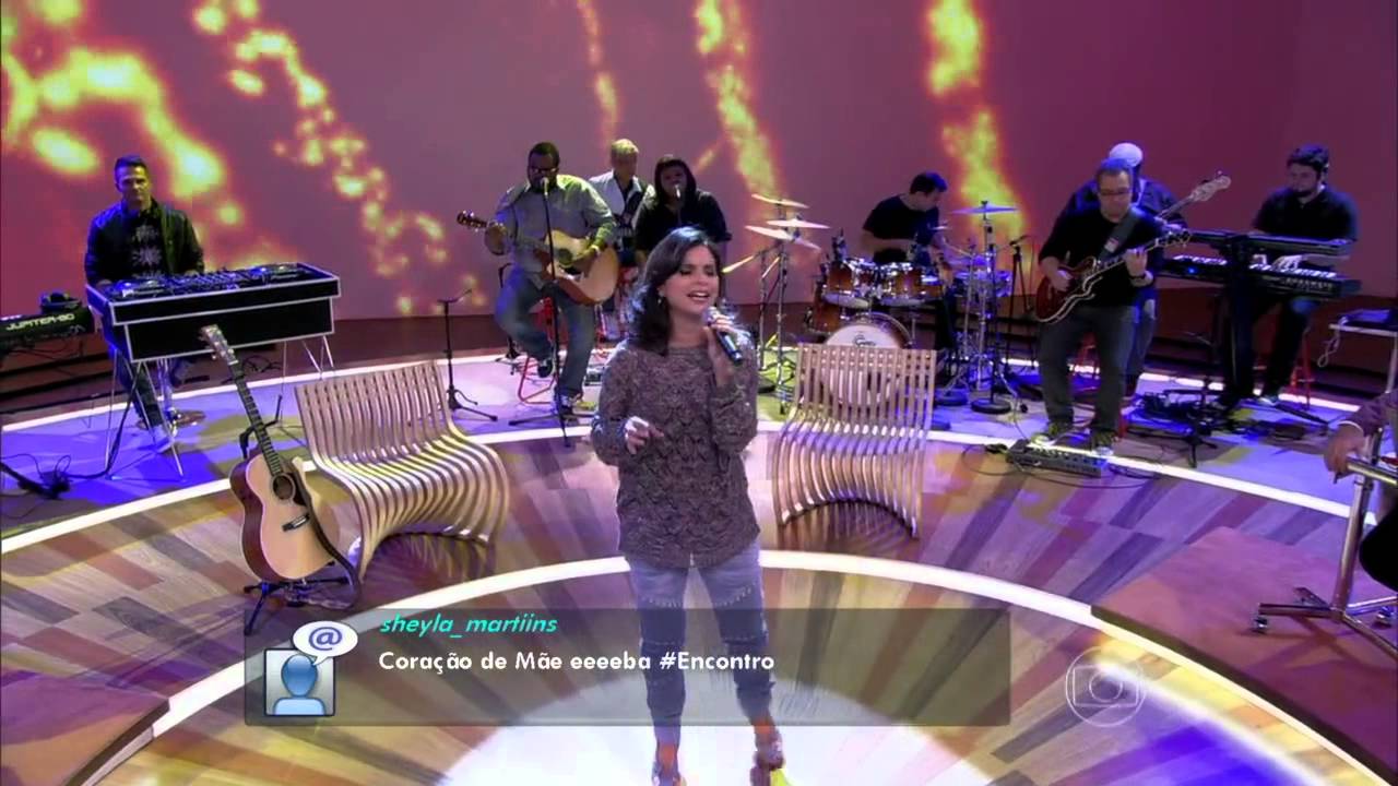 Aline Barros canta 'Coração de Mãe' no Encontro com Fátima Bernardes