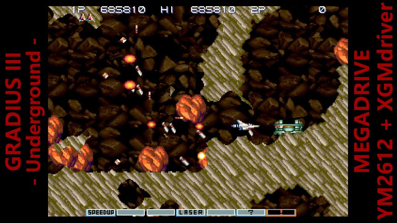 [BGM] GRADIUS III -Underground- [MEGADRIVE XGM driver]