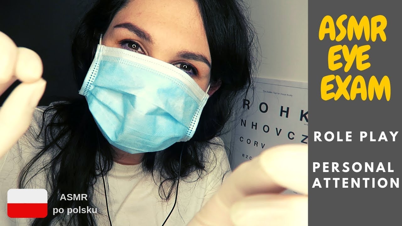 ASMR pl Kontrolne Badanie Wzroku | Routine Eye Examination 