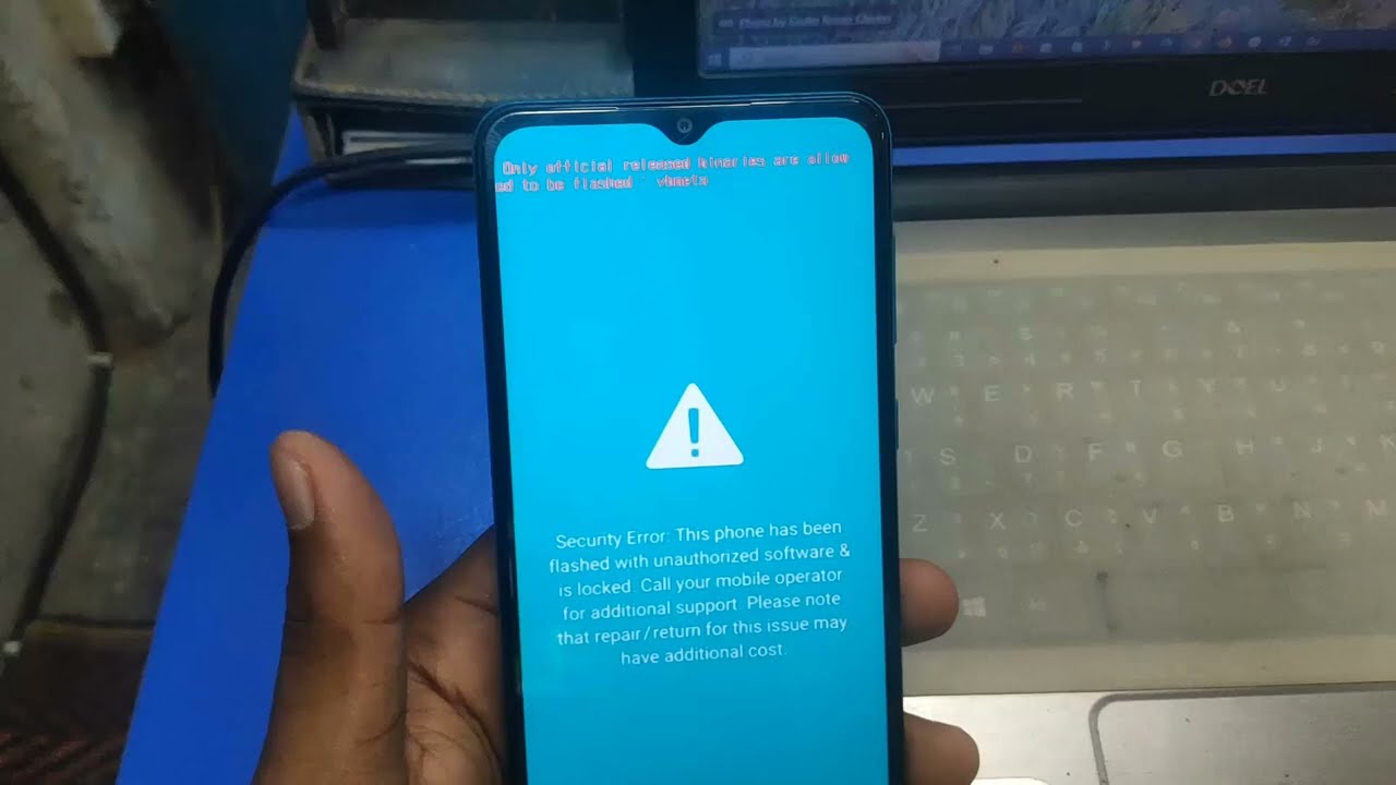 SAMSUNG only official released binaries are allowed to be flashed vbmeta