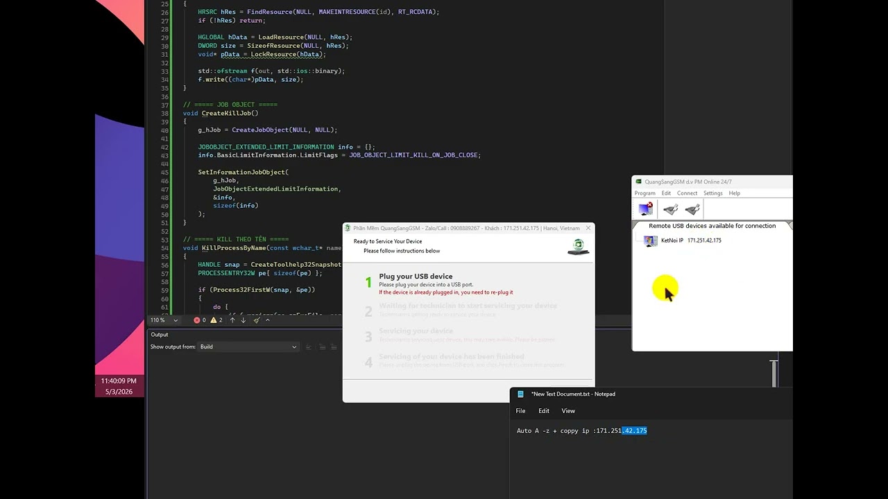 Mod USB Redirector Technician Edition -1 Click Auto connect to server + Auto coppy ip public client