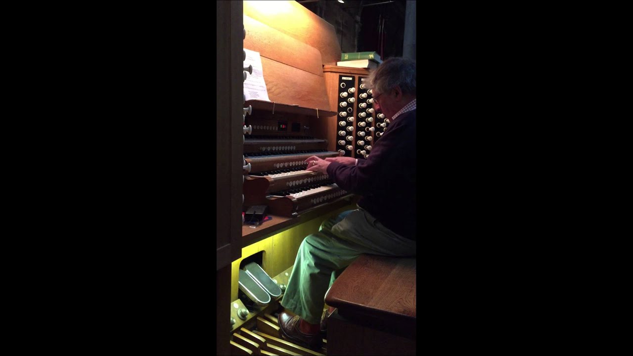 Mike Scoble playing St Anne's Cathedral organ in Belfast 27/10/2014