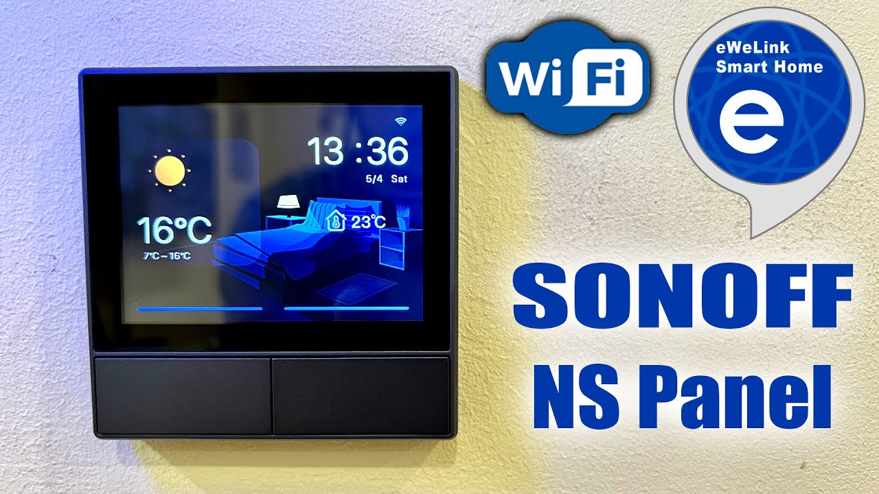 ЧУДО Wifi выключатель SONOFF NS Panel с МОНИТОРОМ и ТЕРМОСТАТОМ