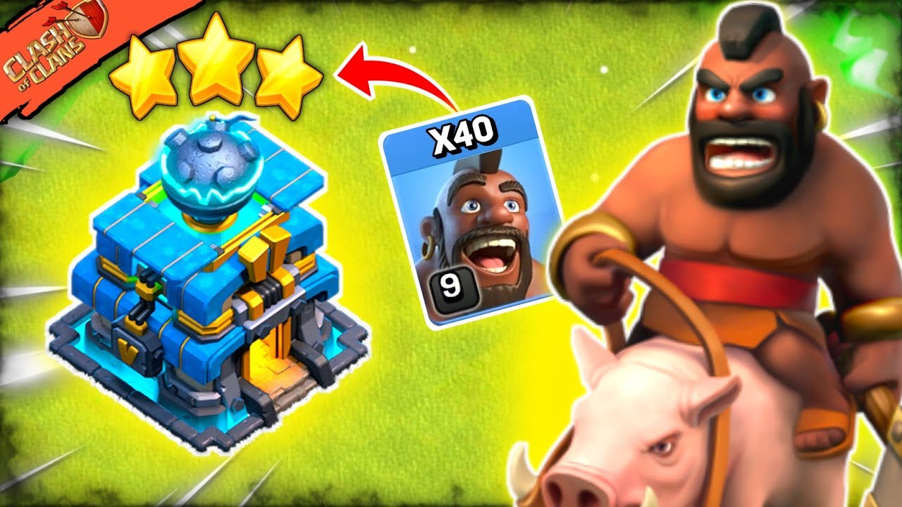 Th12 Mass Hog Rider Attack Strategy | Best Th12 Attack Strategy (Clash of Clans)