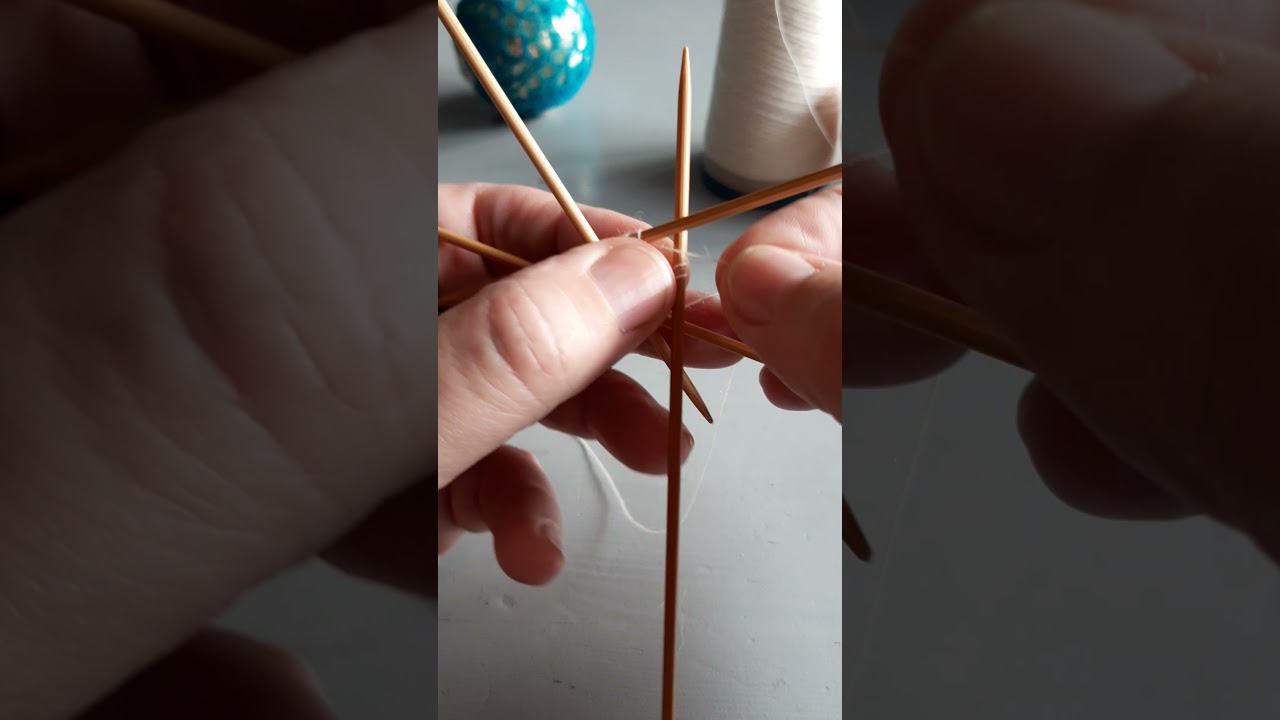 casting on for a Fine Lace Bauble