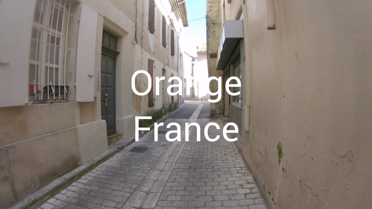 [4k]  Orange France, Walking the small french village Part 6