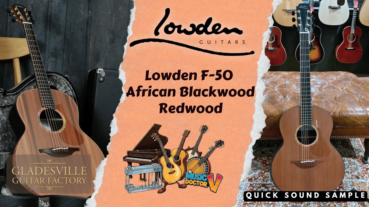 Lowden F-50 African Blackwood, Sinker Redwood - Demo by Michael Varecka - Gladesville Guitar Factory