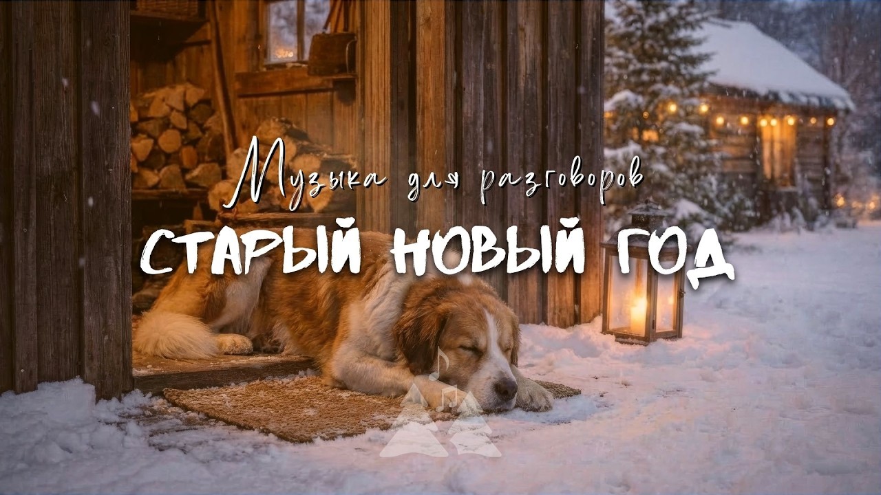 Старый Новый год в деревне ❄️ Тёплая музыка с аккордеоном и балалайкой | 1 час
