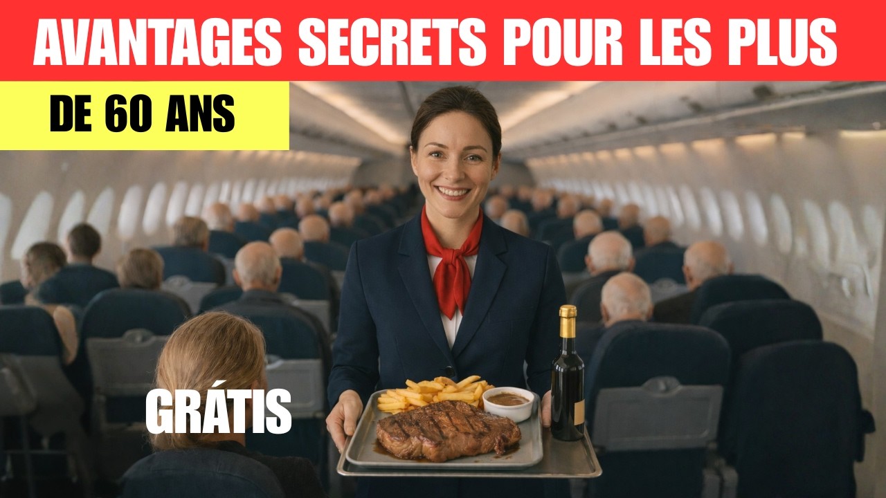 Si Vous Avez Plus de 60 Ans, Ces 15 Choses Dans L’Avion Sont GRATUITES Pour Vous