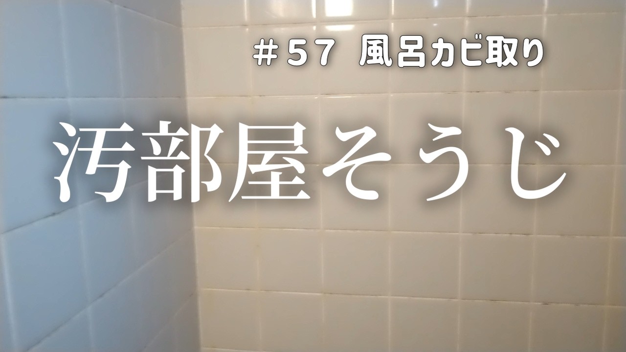 【汚部屋片付けVlog57】風呂の目地カビ落とし｜ 汚部屋脱出 片付けられない主婦