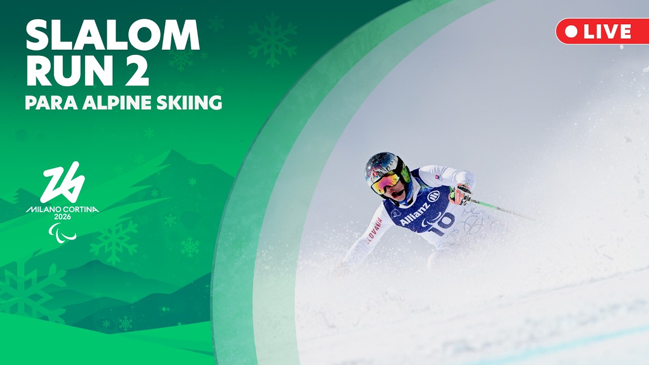 Para Alpine Skiing - Men's Slalom All Classes Run 2 | 15 Mar | Milano Cortina 2026